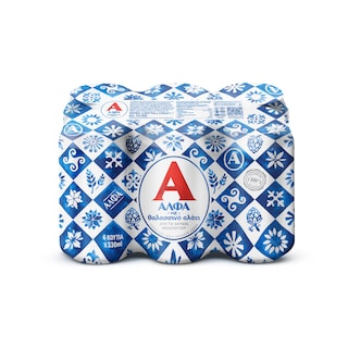 ΑΛΦΑ | Μπύρα Lager με Θαλασσινό Αλάτι 6x330ml