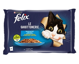 FELIX | Γατοτροφή AGAIL Σολομός και Τόνος σε Ζελέ 4x85g