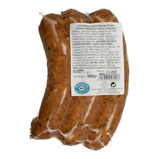 ΜΟΥΤΕΒΕΛΗΣ | Sausages Country Style Smoked with Leek 360g