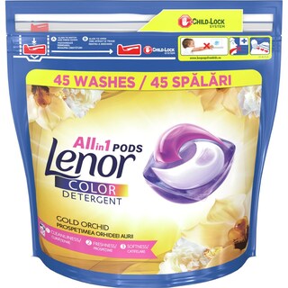 LENOR | Kάψουλες Πλυντηρίου Ρούχων Gold Orchid 45 Τεμάχια