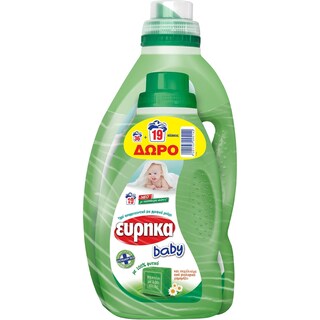 ΕΥΡΗΚΑ | Υγρό Πλυντηρίου Ρούχων Baby 36+19 Μεζούρες Δώρο