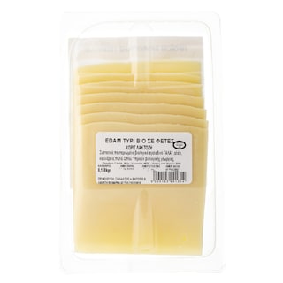 ΒΙΟΦΑΡΜΑ | Semi-Hard Cheese Bio Edam Lactose Free Slices 150g