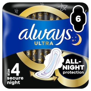 ALWAYS | Σερβιέτες Ultra Secure Night 6 Τεμάχια