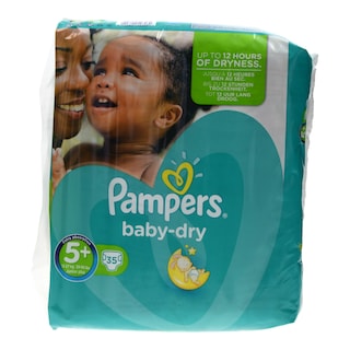 PAMPERS | BABY DRY | ΠΑΝΕΣ ΜΩΡΟΥ JUNIOR PLUS 13 - 27 KGR No 5+ 22 ΤΕΜ