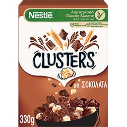 CLUSTERS | Δημητριακά Ολικής Άλεσης με Σοκολάτα 330g