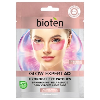 BIOTEN | Μάσκα Ματιών Glow Expert 4D Hydrogel Eye Patches 1 Τεμάχιο