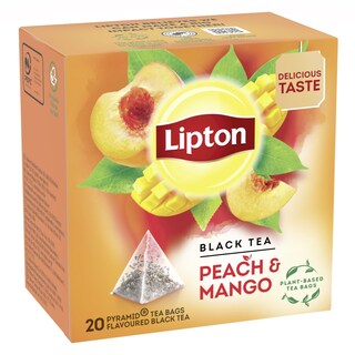 LIPTON | Τσάι Μαύρο Ροδάκινο Μάνγκο 20x1.8g