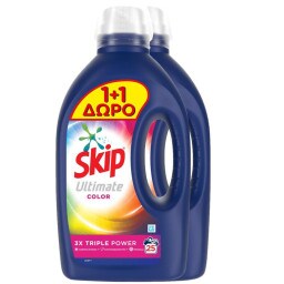 SKIP | Υγρό Πλυντηρίου Ρούχων Ultimate Color 25 Μεζούρες 1+1 Δώρο