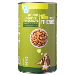 FAMILY FRIENDS | Σκυλοτροφή Σε Κονσέρβα Αρνί Κοτόπουλο 1.230 gr