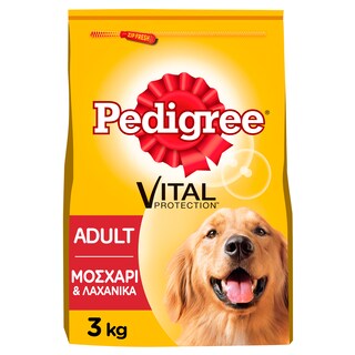PEDIGREE | Ξηρά τροφή Σκύλου Adult Μοσχάρι & Λαχανικά 3kg