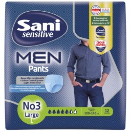Εσώρουχα Ακράτειας Men Sensitive Pants Νο3 Large 12 Τεμάχια