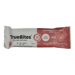 TRUE BITES | Μπάρα Δημητριακών Κράνμπερι Βατόμουρο 30gr