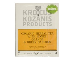 KROCUS | ΡΟΦΗΜΑ ΜΕ ΚΡΟΚΟ ΚΟΖΑΝΗΣ/ΜΕΛΙ/ΠΟΡΤΟΚΑΛΙ ΒΙΟΛΟΓΙΚΟ 10 ΦΑΚΕΛΑ Χ 1,8 GR