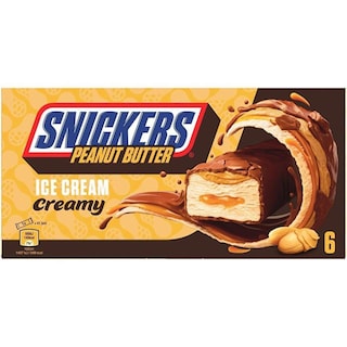 SNICKERS | Παγωτό Snickers Peanut Butter 6x39g