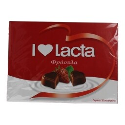 LACTA | ΣΟΚΟΛΑΤΑΚΙΑ ΠΡΑΛΙΝΕΣ ΜΕ ΓΕΜΙΣΗ ΦΡΑΟΥΛΑ 110 GR
