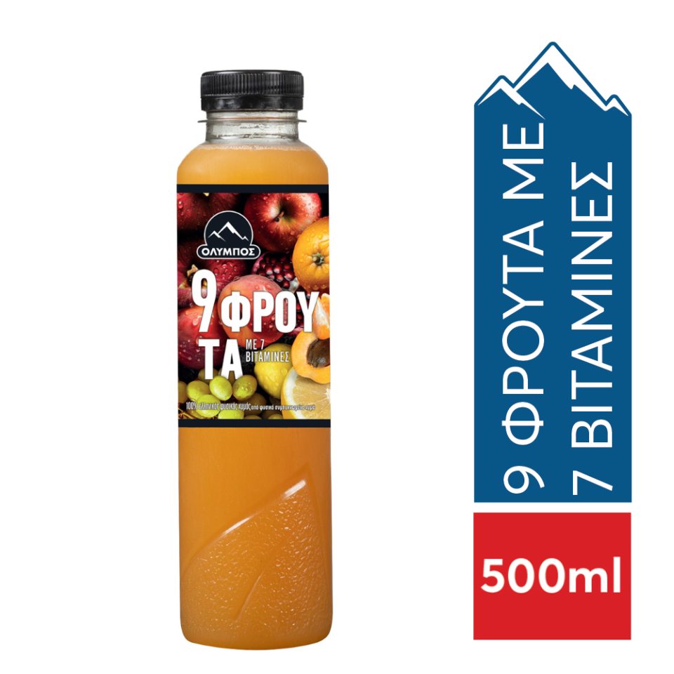 Φυσικός Χυμός 9 Φρούτα 7 Βιταμίνες 500ml