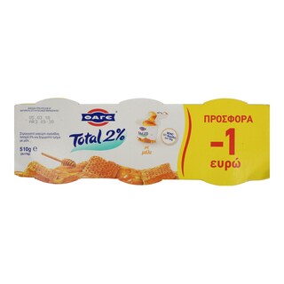 TOTAL | YOGHURT HONEY 510 GR 3Χ170GR 1Ε CHEAPER