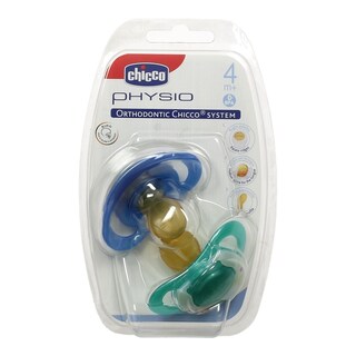 CHICCO | ΠΙΠΙΛΑ ΜΕ ΚΡΙΚΟ Κ PHYSIO ΜΠΛΕ 4 ΜΗΝΩΝ 2 ΤΕΜ