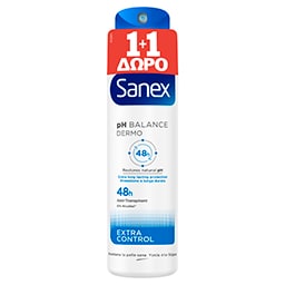 SANEX | Αποσμητικό Spray Dermo Extra Control 150ml 1+1 Δώρο