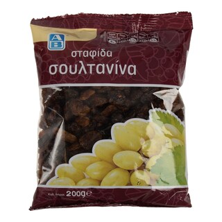 ΑΒ | ΞΗΡΑ ΦΡΟΥΤΑ ΣΤΑΦΙΔΑ ΣΟΥΛΤΑΝΙΝΑ 200 GR