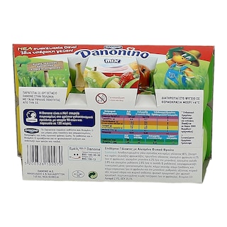 DANONINO | ΓΙΑΟΥΡΤΙ ΠΑΙΔΙΚΟ ΦΡΑΟΥΛΑ ΜΠΑΝΑΝΑ ΑΧΛΑΔΙ ΡΟΔΙ 6 Χ 50 GR