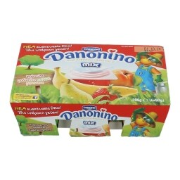 DANONINO | ΓΙΑΟΥΡΤΙ ΠΑΙΔΙΚΟ ΦΡΑΟΥΛΑ ΜΠΑΝΑΝΑ ΑΧΛΑΔΙ ΡΟΔΙ 6 Χ 50 GR