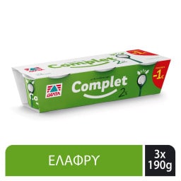 COMPLET | Επιδόρπιο Γιαουρτιού 2% Λιπαρά 3x190g Έκπτωση 1Ε