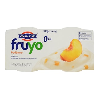 FRUYO | FRUYO PEACH 0% 2X170GR