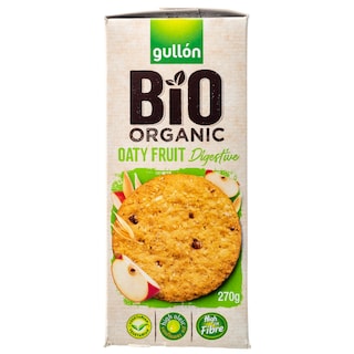 GULLON | Μπισκότα Digestive Bio Βρώμη & Φρούτα 270g