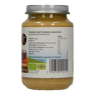 BIO BEBE | ΒΡΕΦΙΚΟ ΓΕΥΜΑ ΜΟΣΧΑΡΑΚΙ ΜΕ ΛΑΧΑΝΙΚΑ 200 GR