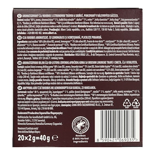 PERLA BEVERAGES | Τσάι Rooibos Λεμονόχορτο και Κανέλα 20x2g