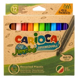 Μαρκαδόροι Eco Jumbo Washable 12 Τεμάχια