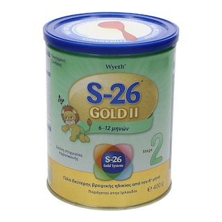 S26 GOLD | ΓΑΛΑ ΒΡΕΦΙΚΟ ΣΕ ΣΚΟΝΗ ΔΕΥΤΕΡΗΣ ΒΡΕΦΙΚΗΣ ΗΛΙΚΙΑΣ 400 GR