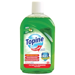 TOPINE | Απολυμαντικό Γενικού Καθαρισμού Green Apple 1lt