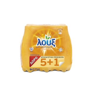 ΛΟΥΞ | Αναψυκτικό Πορτοκαλάδα Φιάλη 6x330ml 5+1 Δώρο
