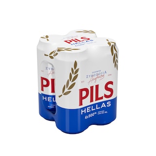 PILS HELLAS | Μπύρα Κουτί 4x500ml