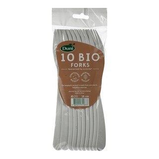 DUNI BIO | Πιρούνια Βιοδιασπώμενα 10 Τεμάχια