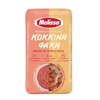 ΜΕΛΙΣΣΑ | Coral Rigate with Red Lentil 400g