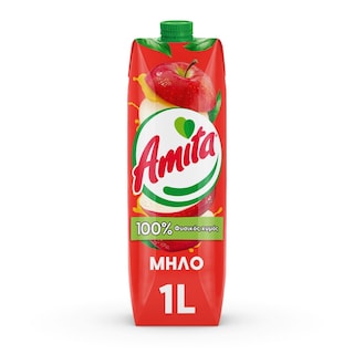 AMITA | Χυμός Φυσικός Μήλο 1lt