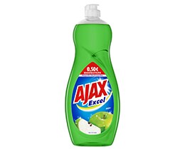 AJAX | Υγρό Πιάτων Excel Μήλο 750ml Έκπτωση 0.50Ε