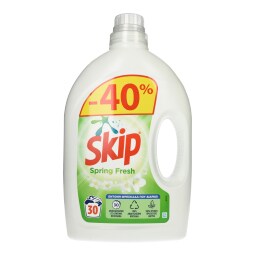 SKIP | Υγρό Πλυντηρίου Ρούχων Spring Fresh 30 Μεζ. Έκπτωση 40%