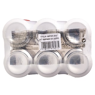 STELLA ARTOIS | Μπύρα Κουτί 6x330ml 5+1 Δώρο