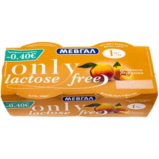 ONLY | Επιδόρπιο Γιαουρτιού Χωρίς Λακτόζη Ροδάκινο 2 Χ 170 gr (0.40)