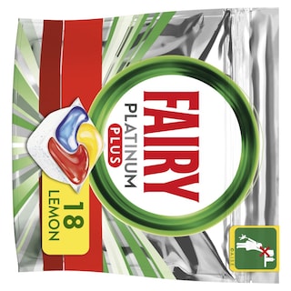 FAIRY | Κάψουλες Πλυντηρίου Πιάτων All in 1 Platinum Plus Λεμόνι 18 Τεμάχια