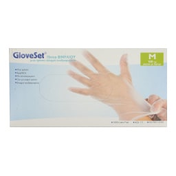 GLOVESET | Γάντια Βινυλίου Medium 100 Τεμάχια