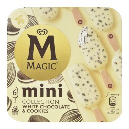 MAGIC | Παγωτό Mini White Chocolate & Cookies 6x45g