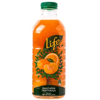 LIFE | ΦΡΕΣΚΟΣ ΧΥΜΟΣ ΦΥΣΙΚΟΣ ΜΑΝΤΑΡΙΝΙ 1 LT