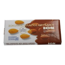 ΙΟΝ | ΣΟΚΟΛΑΤΑ ΓΑΛΑΚΤΟΣ ΑΜΥΓΔΑΛΟΥ 100 GR