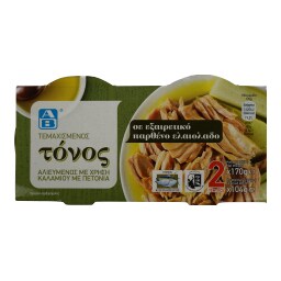 ΑΒ | Τόνος Τεμαχισμένος Σε Ελαιόλαδο 2X104 gr