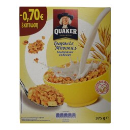 QUAKER | Δημητριακά Τραγανές Μπουκιές Βρώμη 375gr